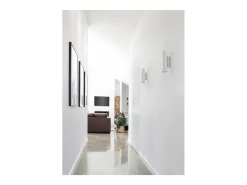 Aplique de pared TANIA estilo moderno - Alt. 20,2 cm - 2X GU10 50W- up&down - acero y - IP20 Negro