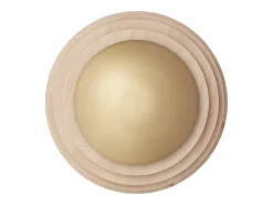 Aplique de pared TEC estilo escandinavo y moderno en madera - D. ø42 cm - GX53 LED T2 - 10W - 1200lm - 3000k - IP20 Marru00f3n Best
