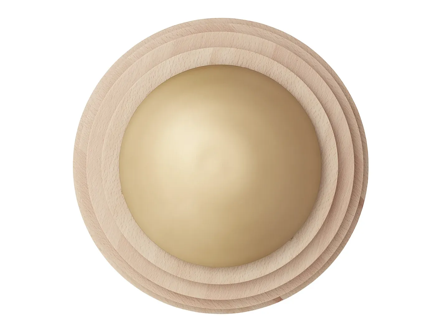 Aplique de pared TEC estilo escandinavo y moderno en madera - D. ø42 cm - GX53 LED T2 - 10W - 1200lm - 3000k - IP20 Marru00f3n Best