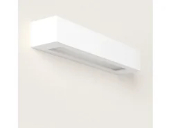 Ledkia Aplique de Pared Yeso Ruvil L Blanco Hot