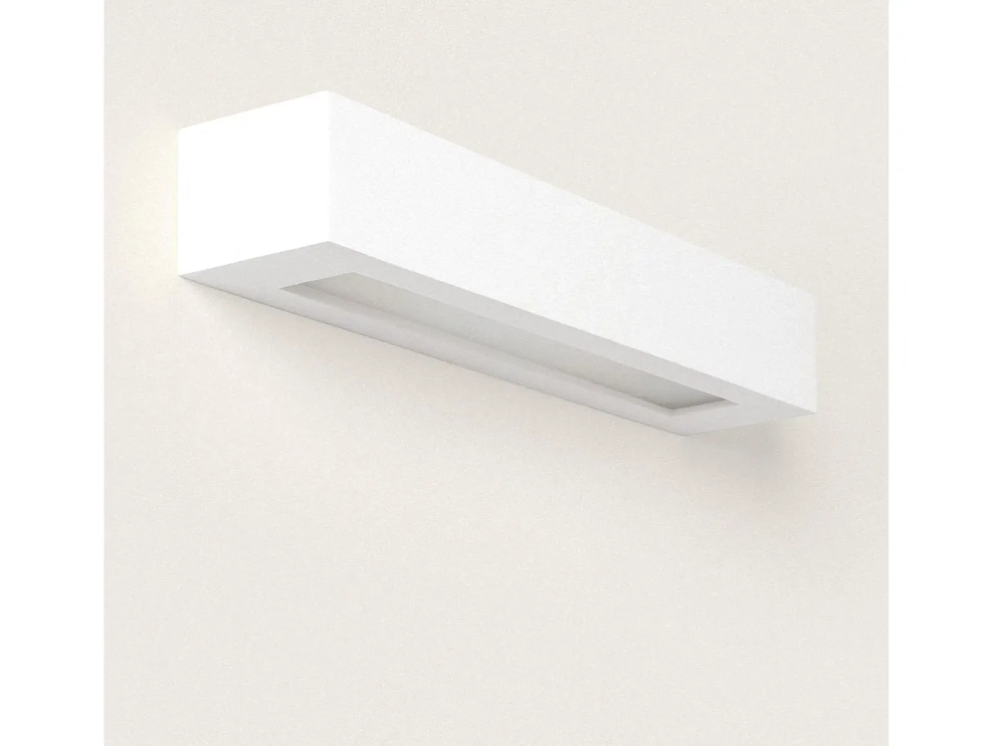 Ledkia Aplique de Pared Yeso Ruvil L Blanco Hot