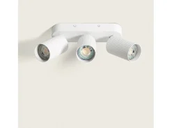 New Ledkia Aplique de Techo Aluminio Aritz 3 Foco Blanco