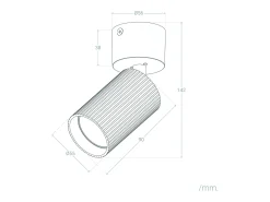 Sale Ledkia Aplique de Techo Aluminio Aritz 1 Foco Bronce