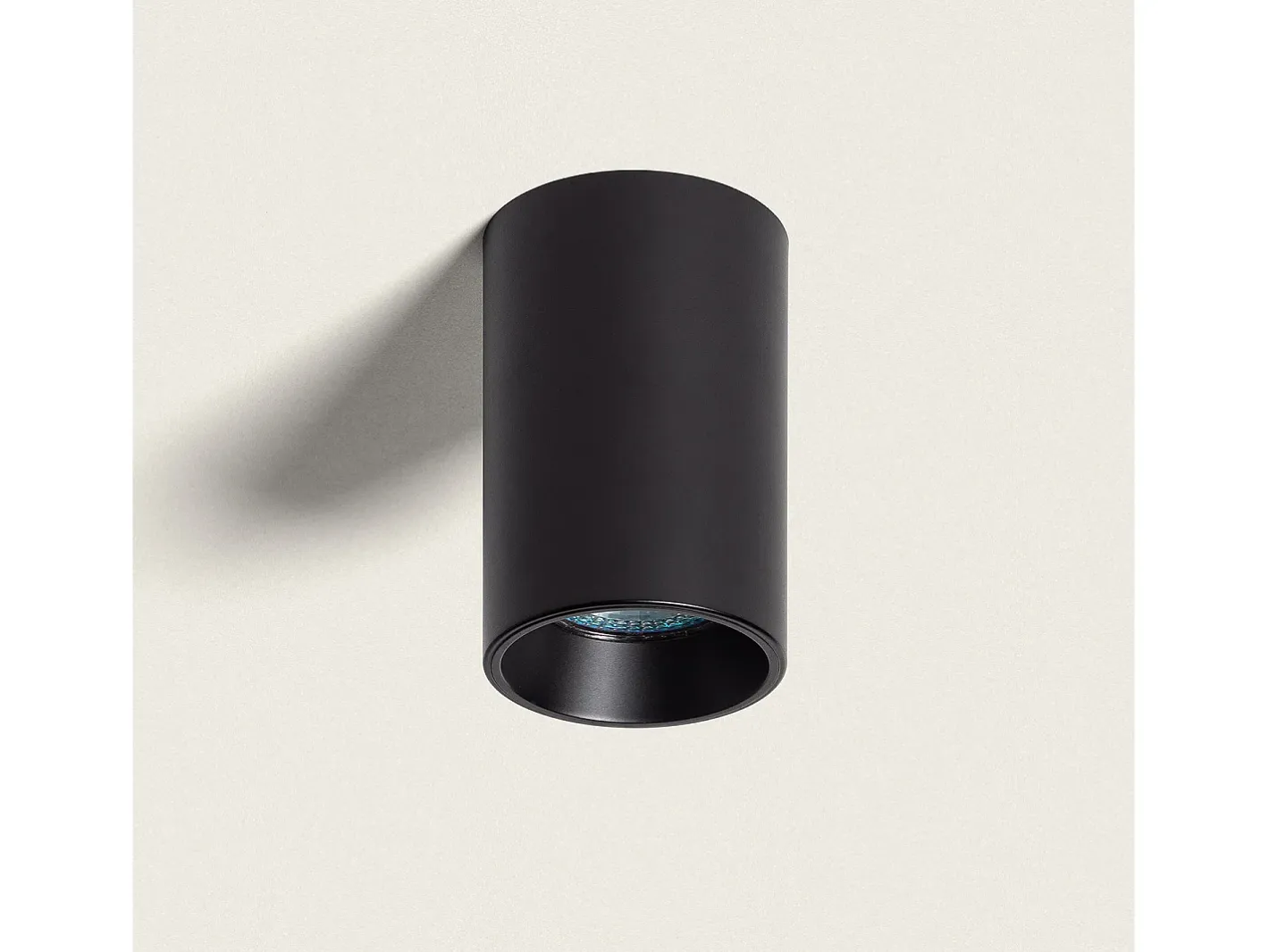 Ledkia Plafón-Aplique de Techo Circular Traxim M Negro