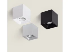 Clearance Ledkia Aplique de Techo Cuadrado Space Negro