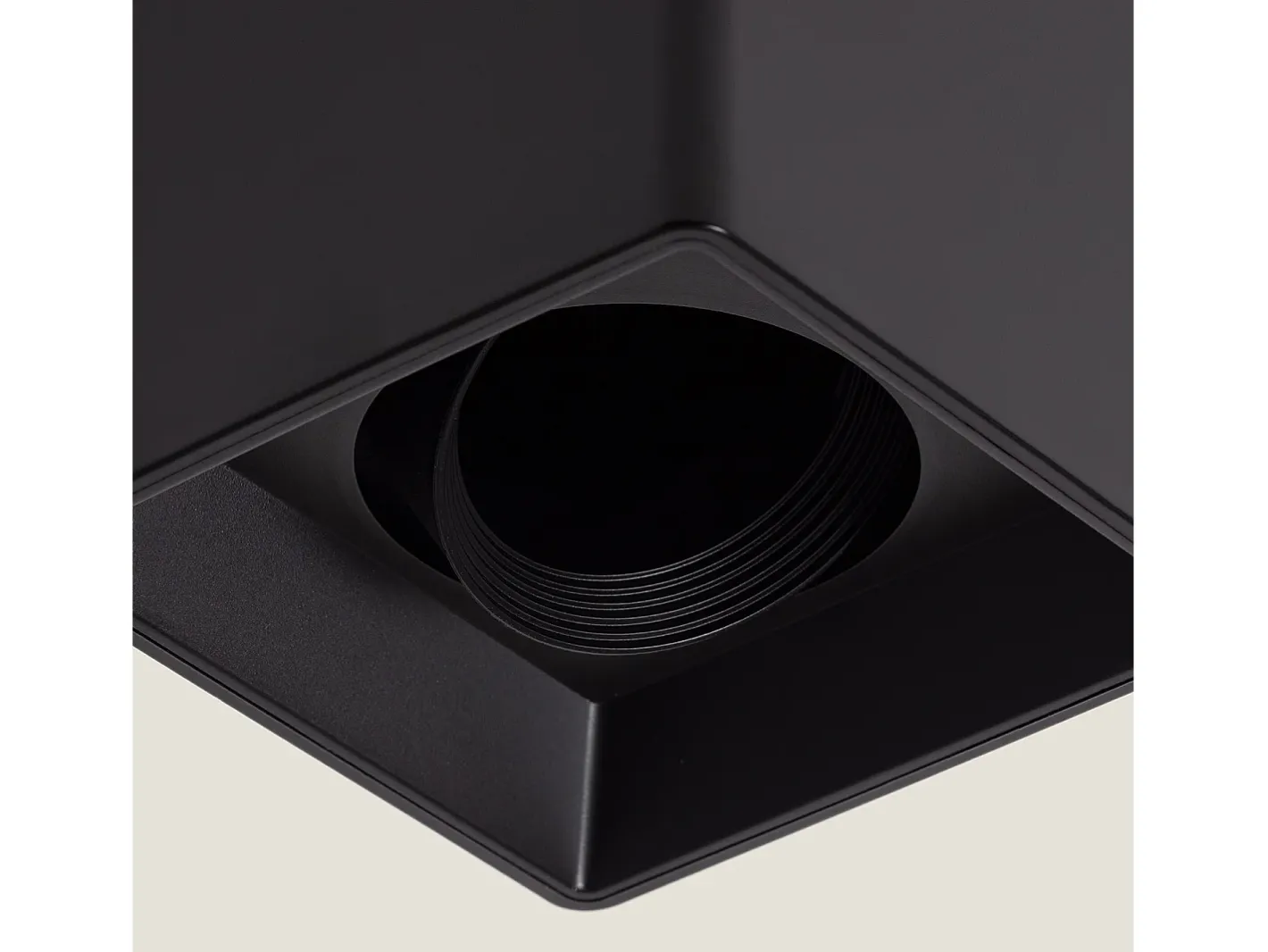 Clearance Ledkia Aplique de Techo Cuadrado Space Negro