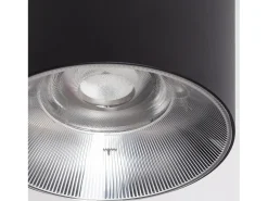 Ledkia Plafón-Aplique de Techo LED 30W Aluminio Syrah Seleccionable (Cálido-Neutro) 2700K - 3300K - 4000K Negro