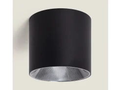 Ledkia Plafón-Aplique de Techo LED 30W Aluminio Syrah Seleccionable (Cálido-Neutro) 2700K - 3300K - 4000K Negro