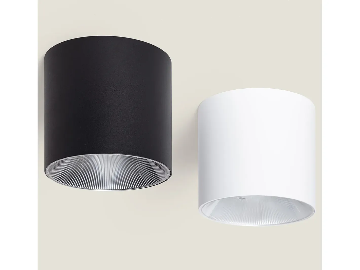 Ledkia Plafón-Aplique de Techo LED 30W Aluminio Syrah Seleccionable (Cálido-Neutro) 2700K - 3300K - 4000K Negro