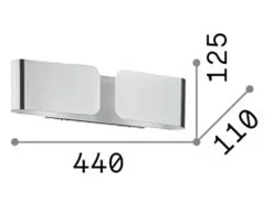 Sale Ideal Lux Aplique decorativo de pared Corten, E27 Marru00f3n