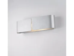 Aplique Para Pared-Aplique Hug con difusor cortado a láser en hierro lacado en blanco con dec. Plata antigua 2 luces .45 P.10 BL316-AP2-ARG Plateado
