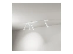 Plafón-Aplique LED 3 luces BAMBU orientable cilíndrico Perenz Blanco