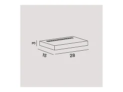 Best Aplique LED BED de aluminio 16W 28 cm Perenz Blanco