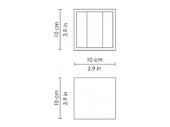 Online Aplique LED Cubetto IP54 de 6,5 W con alas orientables, oscuro Gris