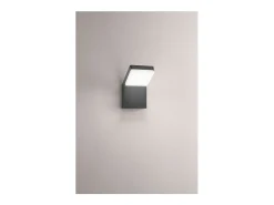 Aplique LED de pared Piega de 20 W, temperatura de color correlacionada (CCT) 3000 K, 4000 K y 6000 K, 1600 lm, IP65, color antracita - Perenz Gris Online