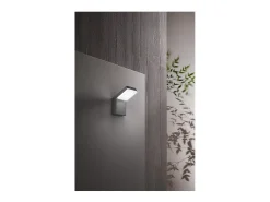 Aplique LED de pared Piega de 20 W, temperatura de color correlacionada (CCT) 3000 K, 4000 K y 6000 K, 1600 lm, IP65, color antracita - Perenz Gris Online