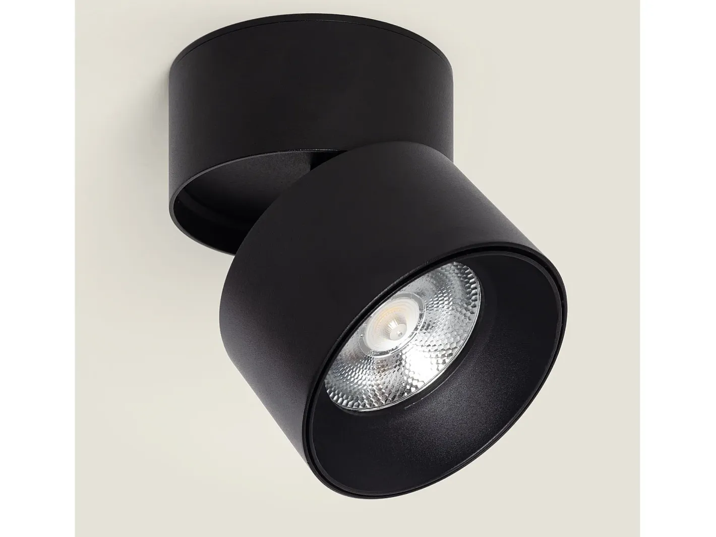 Online Ledkia Aplique LED 30W de Aluminio Circular New Onuba 2700K Blanco Cálido Negro