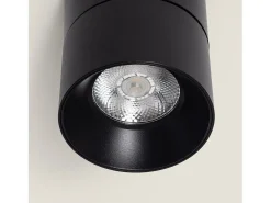 Ledkia Plafón-Aplique LED 15W de Aluminio Circular New Onuba 4000K Blanco Neutro Negro