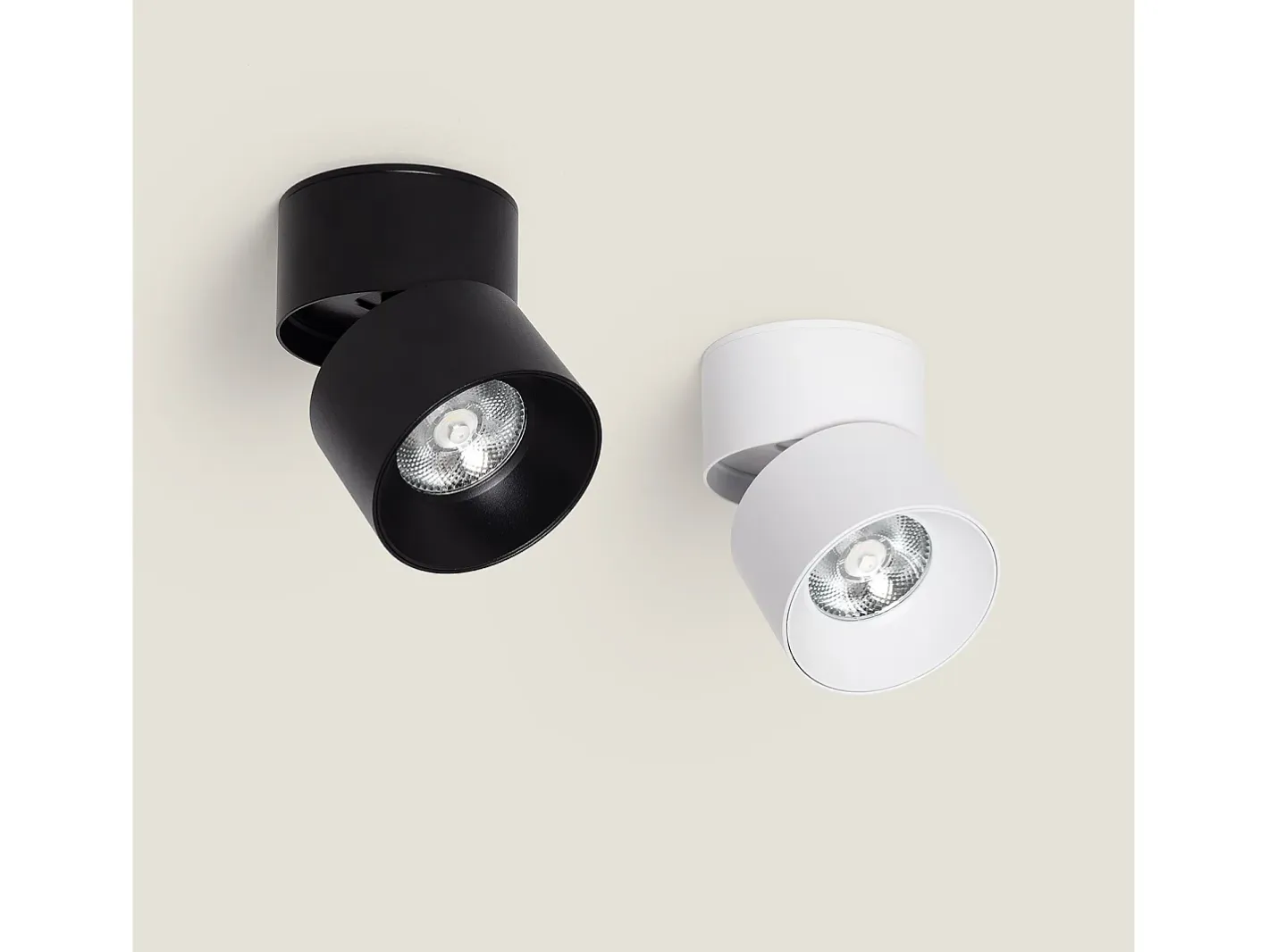 Ledkia Plafón-Aplique LED 15W de Aluminio Circular New Onuba 2700K Cálido Blanco