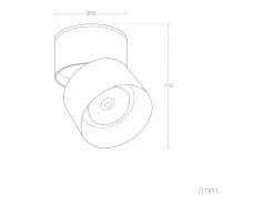 Online Ledkia Aplique LED 15W de Aluminio Circular New Onuba 5000K Blanco Frío Negro