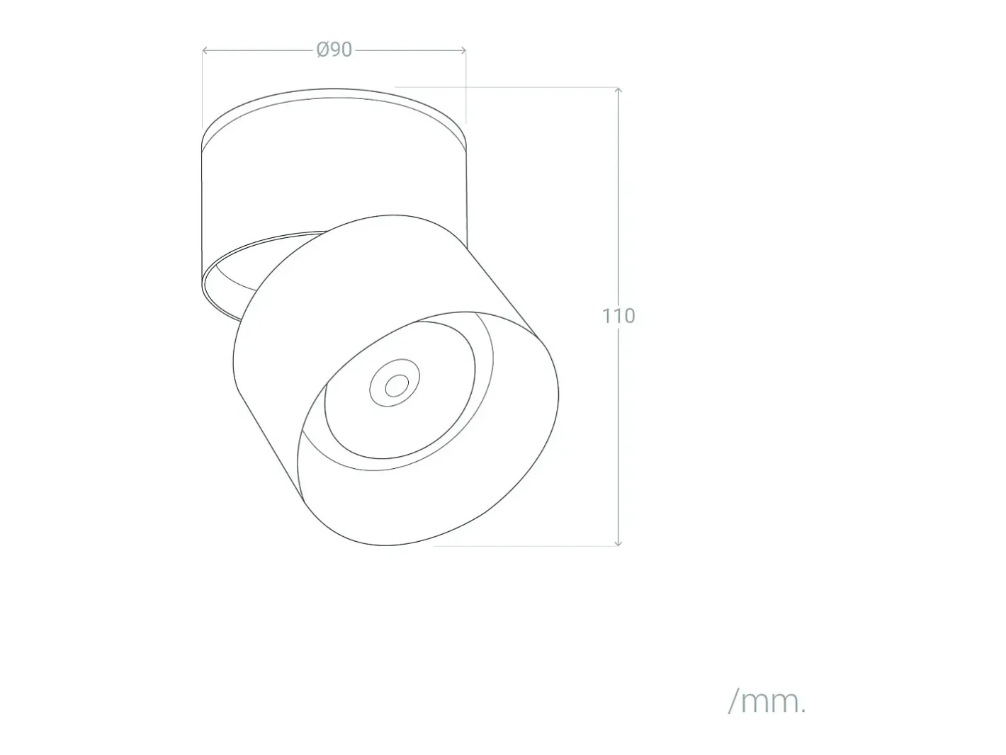 Ledkia Plafón-Aplique LED 15W de Aluminio Circular New Onuba 2700K Blanco Cálido Negro
