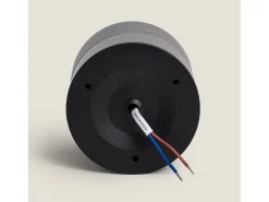 Ledkia Plafón-Aplique LED 15W de Aluminio Circular New Onuba 2700K Blanco Cálido Negro