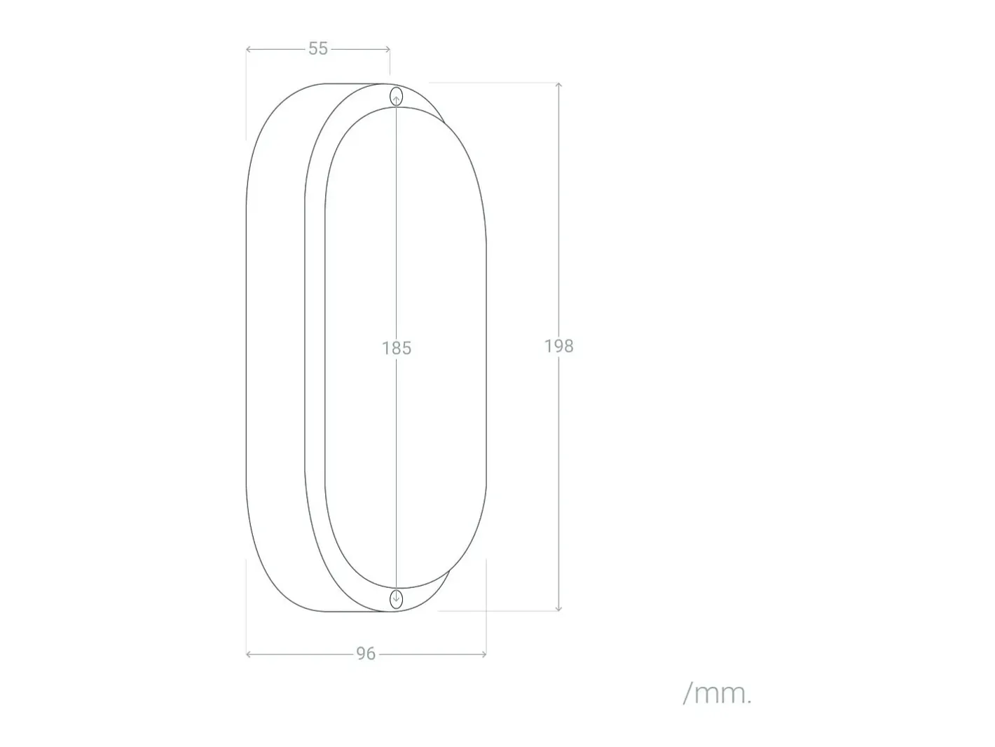 Ledkia Aplique LED 25W Oval IP65 Black 4000K Neutro Blanco Online