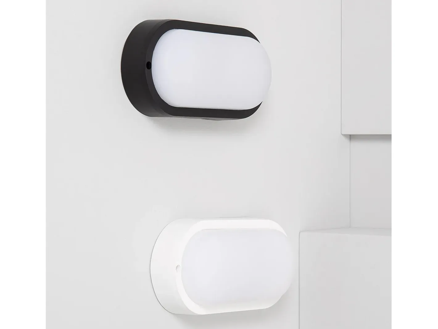 Ledkia Aplique LED 25W Oval IP65 White 6500K Frío Blanco Clearance