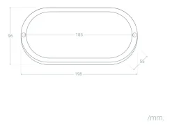 Sale Ledkia Aplique LED 25W Oval IP65 White 4000K Neutro Blanco
