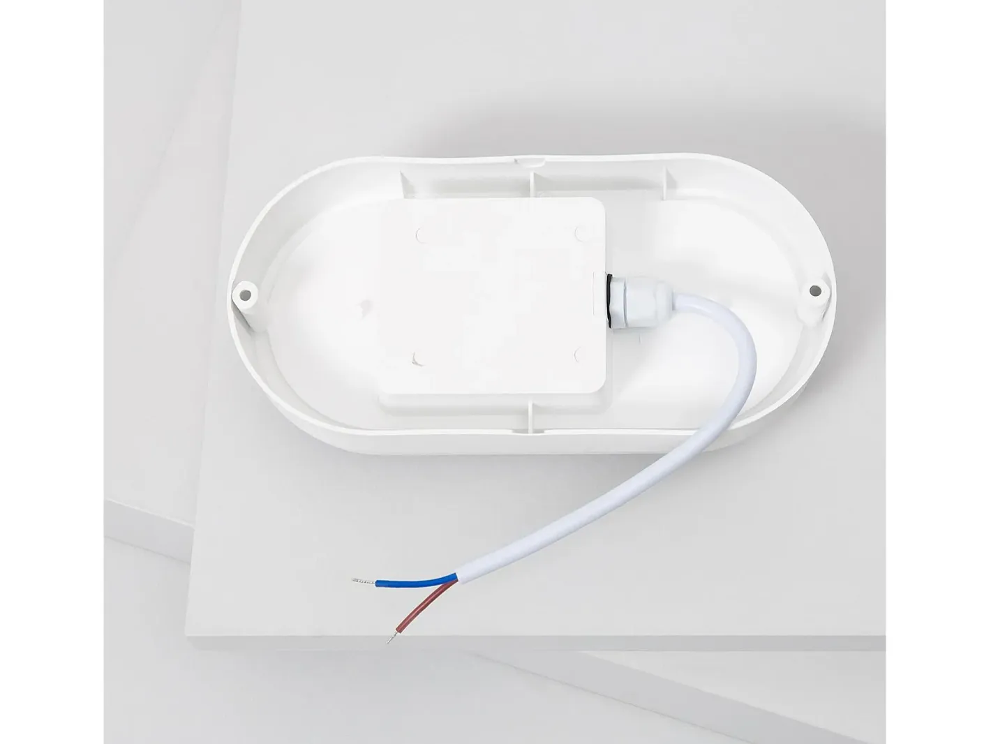 Sale Ledkia Aplique LED 25W Oval IP65 White 4000K Neutro Blanco