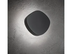 Aplique LED Zafferano Ciottolo IP54 7W 890lm 3000K en aluminio oscuro Gris Outlet