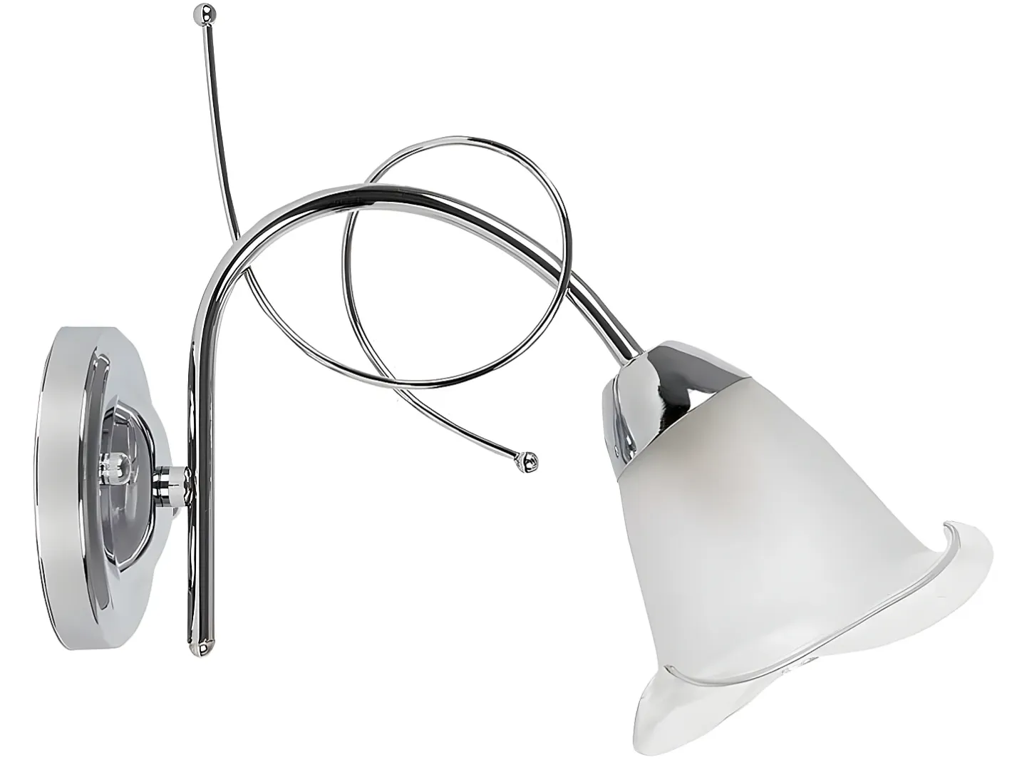 AKUNADECOR Aplique Modelo Adelfa Cromo 1 Luz Plateado Hot