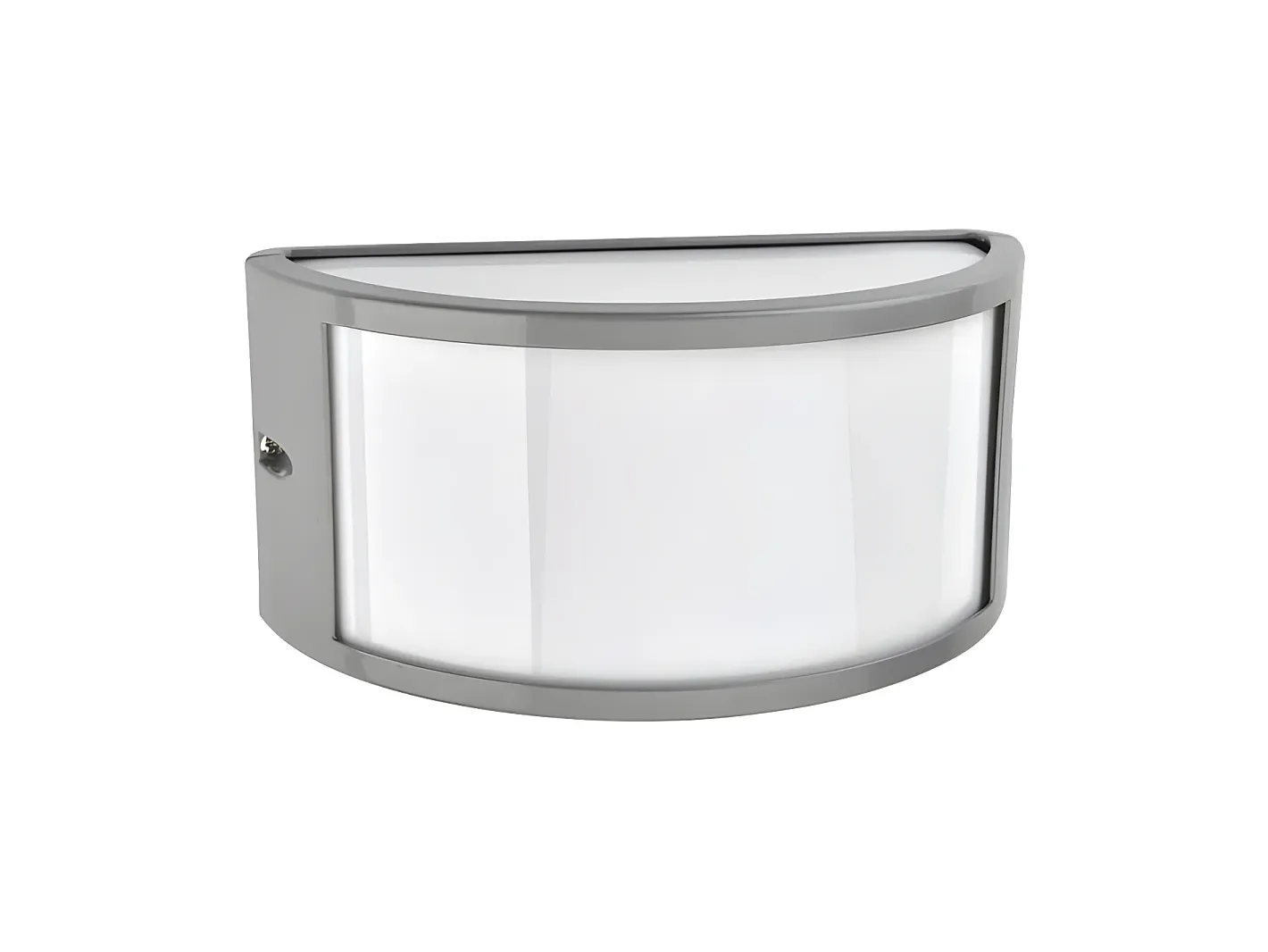 Online AKUNADECOR Aplique Ovalado Para Exterior Modelo Ara En Aluminio Gris