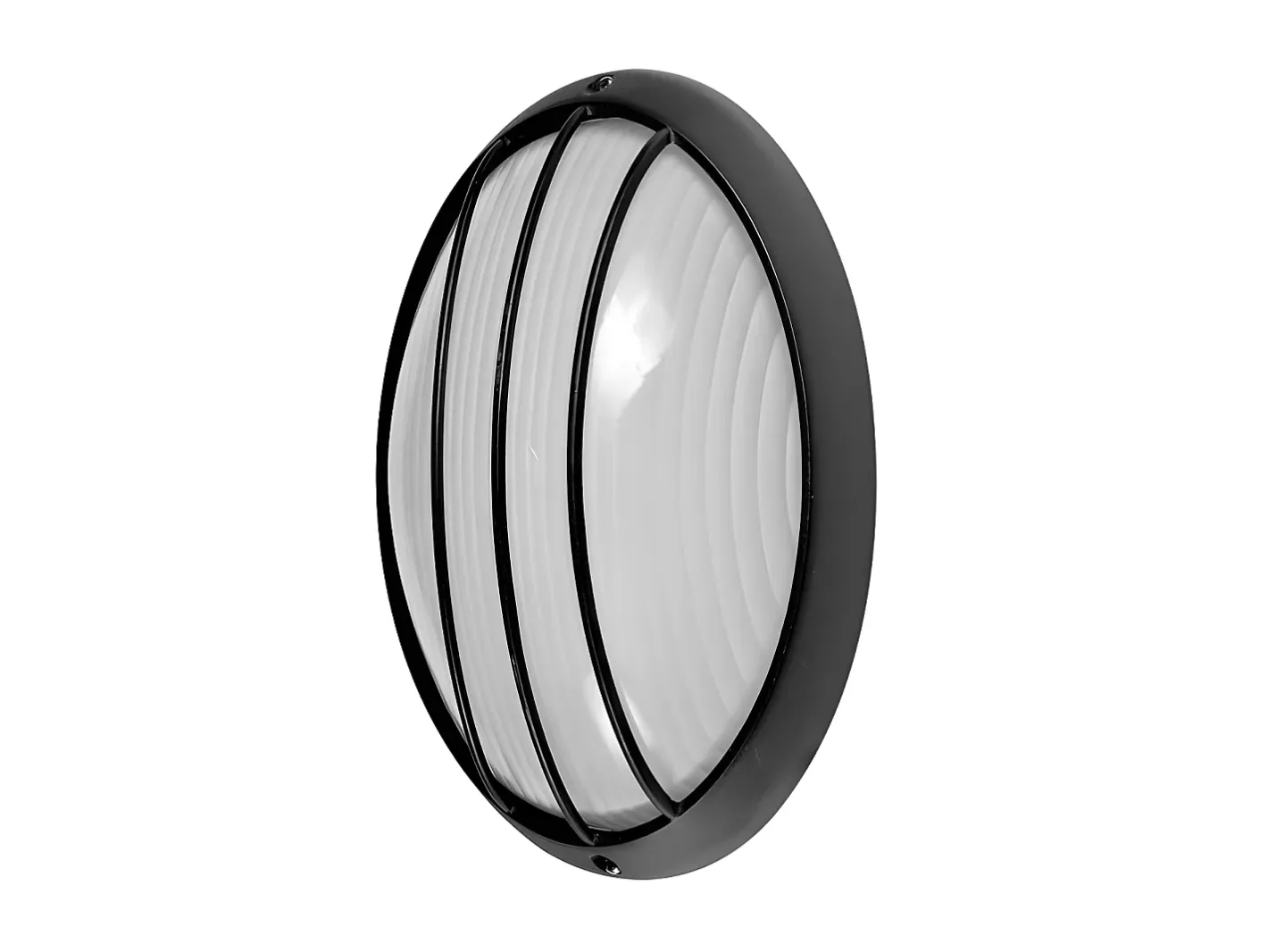 AKUNADECOR Aplique Ovalado Para Terraza Y Jardin Modelo Aquila Grande Negro Clearance