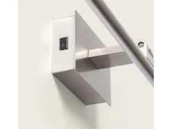 Ledkia Aplique Para Pared-Aplique para Cuadros LED 1.8W Slimlight con Batería Níquel Blanco