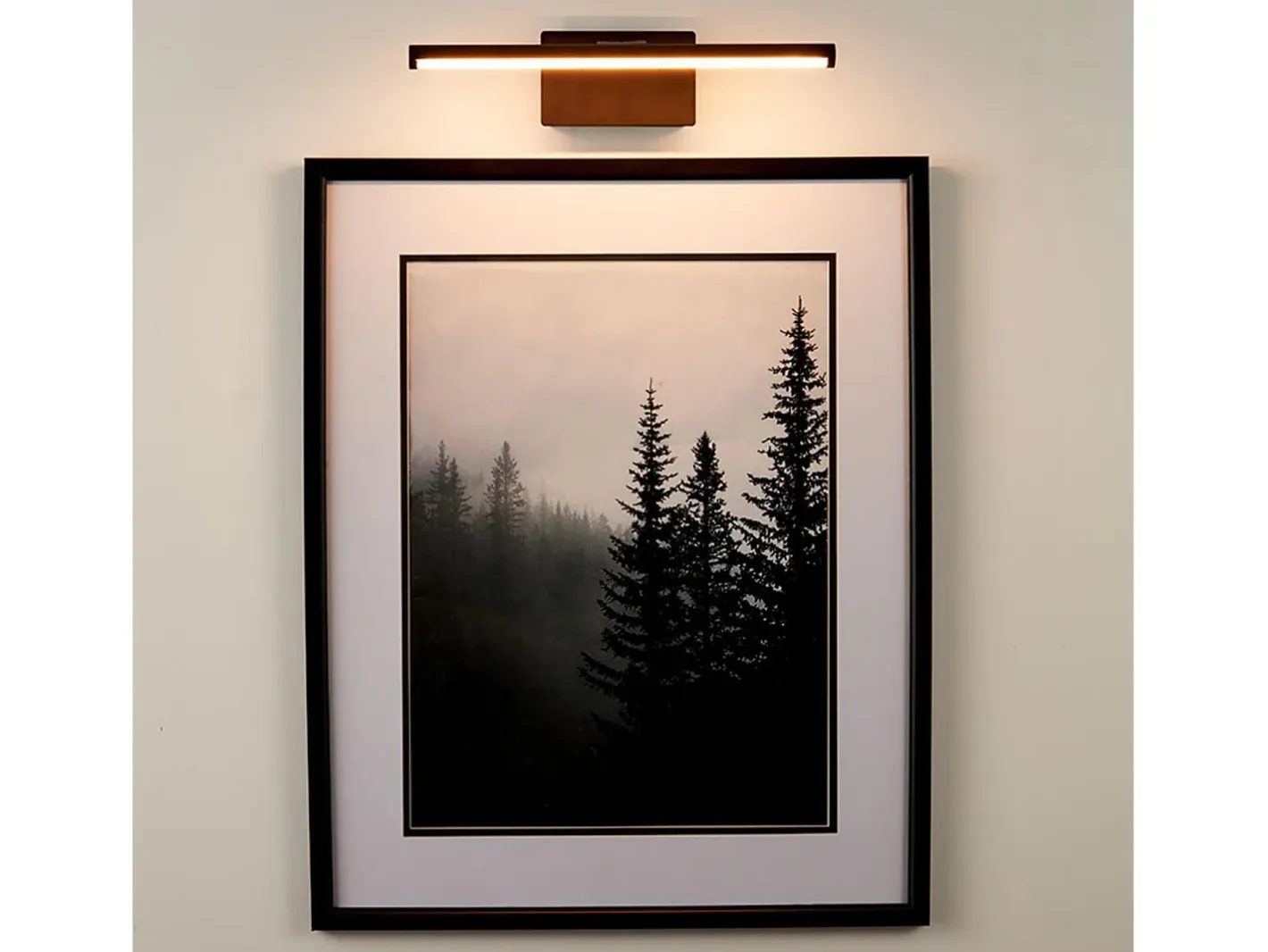 Ledkia Aplique Para Pared-Aplique para Cuadros LED 1.7W Slimlight Mate Negro