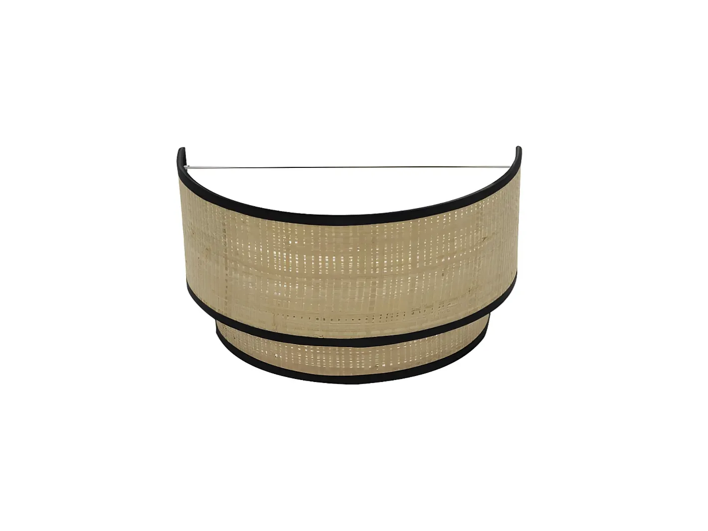 AKUNADECOR Aplique Realizada En Tela Natural Y Detalle Negro Roque Beige