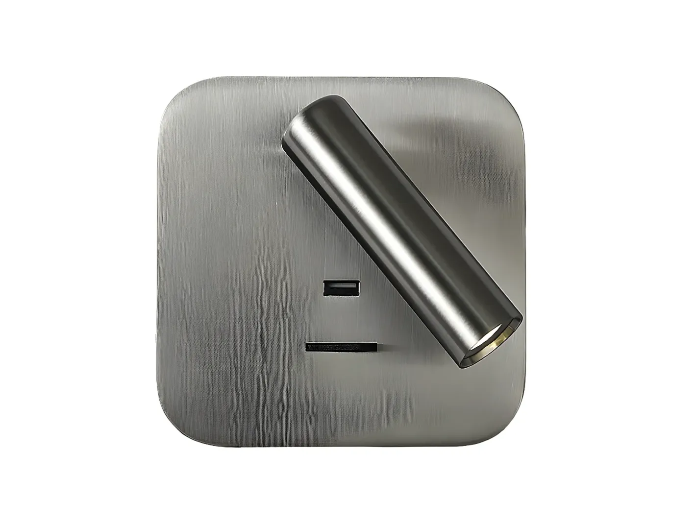 AKUNADECOR Aplique Realizado En Niquel Giotto Cuadrado Niquel Con Puerto Usb Plateado Online