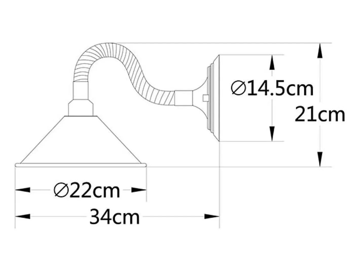 Aplique Para Pared-Aplique Soga Lumit 40W marrón 23x22x35 cm Marru00f3n