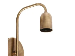 Aplique Space Lumit 60W latón marrón oscuro 24x12x19 cm Marru00f3n Discount