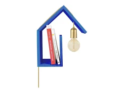 TOSEL Aplique Para Pared-Aplique ,madera, , A36xD15xP 29cm Azul