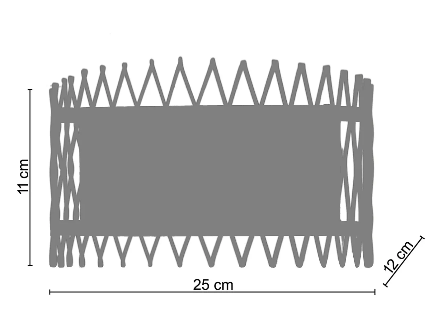 TOSEL Aplique Para Pared-Aplique ,metal ,,A11xD 12xP25cm Blanco