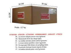 TOSEL Aplique Para Pared-Aplique ,metal ,Marrón,A11xD12xP25 cm Marru00f3n