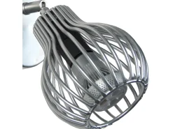 TOSEL Aplique Para Pared-Aplique ,metal,Aluminio ,A20xD11xP17cm Plateado