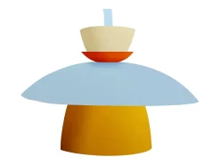 Online TOSEL Aplique ,metal, ,A 26xD 23,5x P 26cm Azul