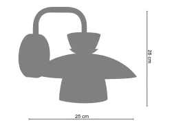 Discount TOSEL Aplique ,metal,,A26xD 23,5x P 26cm Beige