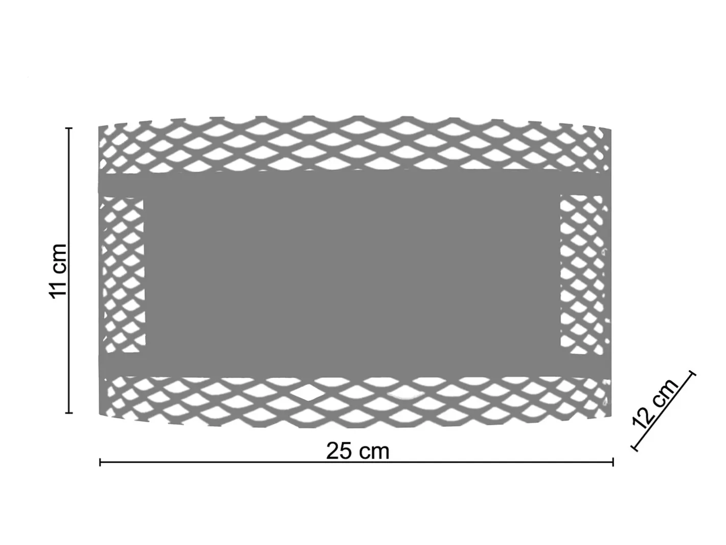 TOSEL Aplique Para Pared-Aplique ,metal,, A11xD12xP 25cm Blanco