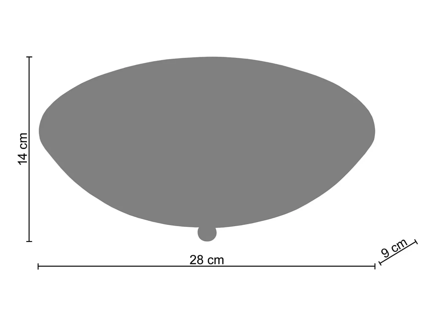 TOSEL Aplique ,metal,,A9xD14xP30cm Blanco Hot