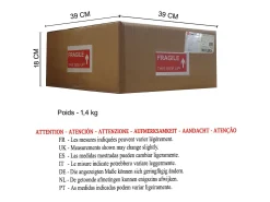 TOSEL Aplique Para Pared-Aplique ,metal, ,A13xD20xP22cm Dorado