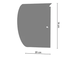 Sale TOSEL Aplique ,metal,Marrón,A10,5xD13xP25cm Marru00f3n